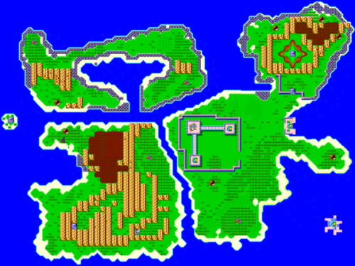 Мир сделан более органично, чем в Dragon Quest